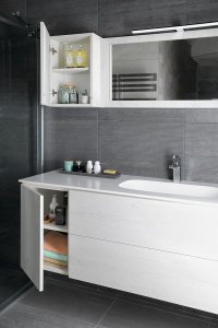 Sapho Koupelnový set TREOS 145, dub Polar KSET-017