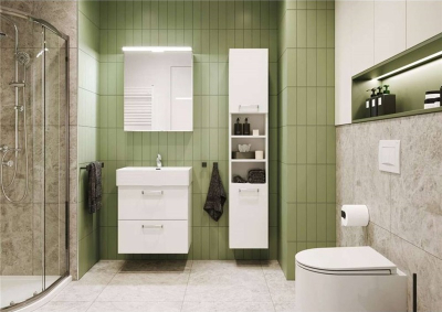 Mereo Koupelnová skříňka zrcadlová 80 cm, galerka, 2 x dvířka, Multidecor, Dub Bardolino CN798G82DBAR