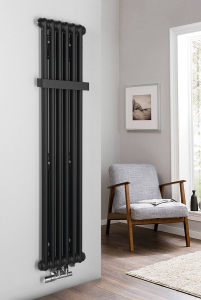 Sapho FEDE otopné těleso 1500x306mm, 6 seg., černá mat IR191