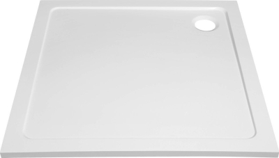 Aqualine TECMI sprchová vanička z litého mramoru, čtverec 90x90x3cm PQ009