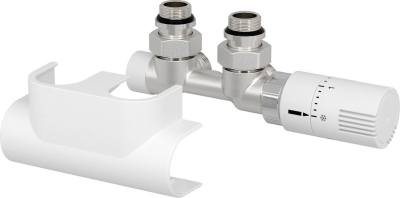 Aqualine TOP 50 připojovací sada termostatická pro středové připojení, pravá, bílá CP9720S