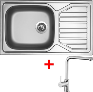 Nerezový dřez Sinks OKIO 860 XXL + ELKA N76