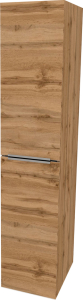 Mereo Mailo, koupelnová skříňka vysoká 170 cm, chrom madlo, Multidecor, Dub Wotan CN594LPDWOT