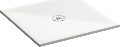 GSI Keramická sprchová vanička, čtverec 80x80x2cm, bílá mat 46080809