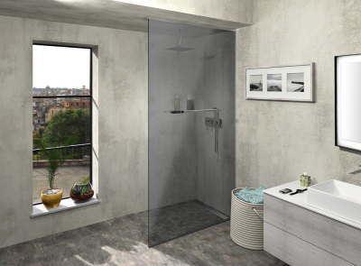 Polysan ARCHITEX sada pro uchycení skla, podlaha-stěna-strop, max. š. 1600mm, leštěný hliník AL2816