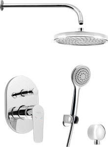 Aqualine LOTTA podomítkový sprchový set s pákovou baterií, 2 výstupy, chrom LT743