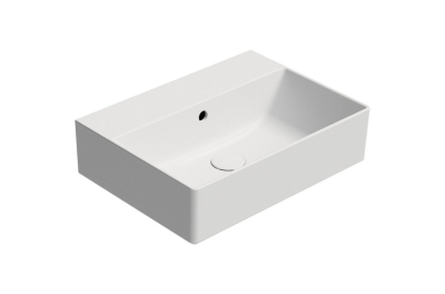 GSI KUBE X keramické umyvadlo 50x37cm, bez otvoru, bílá mat 9447009