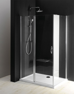 Gelco ONE sprchové dveře s pevnou částí 1100 mm, čiré sklo GO4811