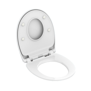 Mereo Samozavírací WC sedátko, duroplast, bílé, s odnímatelnými panty CLICK CSS119