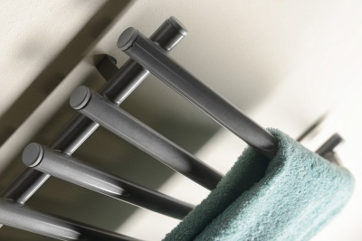 Aqualine Elektrický sušák ručníků, 570x465mm, 72W, šedý hliník-metalíza (RAL9007) SU210A