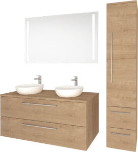Mereo Bino koupelnová skříňka horní, 63 cm, pravá, dub Arlington CN626