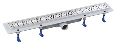 Aqualine MARMI podlahový žlab s nerezovým roštem, L-710, DN50 1702-70