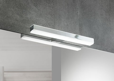 Sapho VERONICA 2 LED svítidlo, 8 W, 300x25x83 mm, IP44, chrom E26698CI