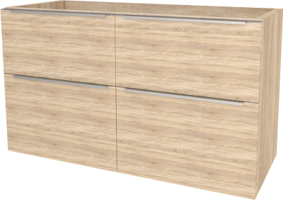 Mereo Mailo, koupelnová skříňka 121 cm, chrom madlo, Multidecor, Dub Bardolino CN593SDBAR