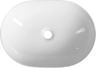 Aqualine Keramické umyvadlo na desku 49x36 cm, bílá CA490