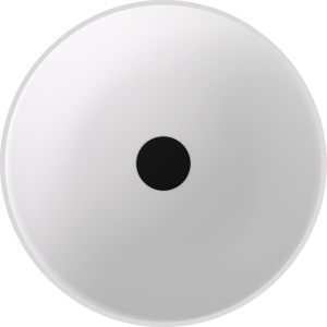 Polysan BANERA ROUND umyvadlo na desku, litý mramor, průměr 39cm, bílá mat 14337MAT