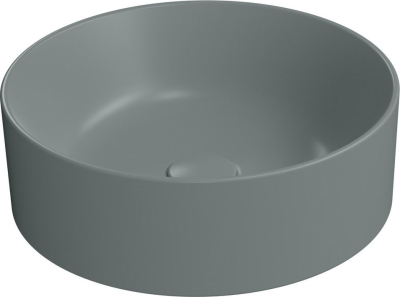 GSI KUBE X keramické umyvadlo na desku, průměr 40cm, agave mat 942604