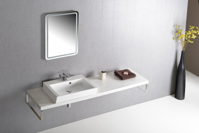 Sapho AVICE deska pod umyvadlo 180x50cm, tl.5cm, dub starobílý AV185