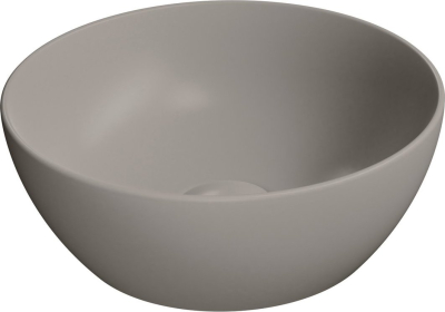 GSI PURA keramické umývátko na desku, průměr 32cm, tortora mat 885405