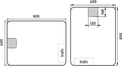 Nimco OBDELNÍKOVÁ - OBLÉ ROHY LED zrcadlo 600x800 ZP 20002