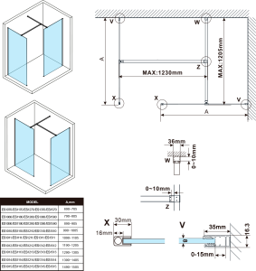 Polysan ESCA čiré sklo 867x2100mm ES1090