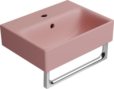 GSI NUBES keramické umývátko 40x32cm, broušená spodní hrana, blush mat 96849124