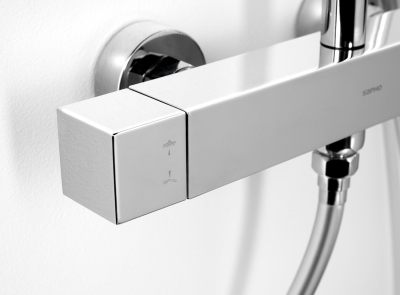 Sapho CUBEMIX sprchový sloup s pákovou baterií, chrom CM139
