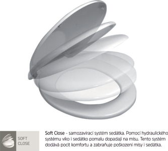 Mereo WC závěsné, RIMLESS, 530x355x360, keramické, vč. sedátka CSS113S VSD81S