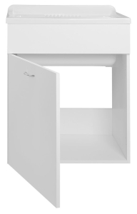 Aqualine Skříňka pod výlevku 59, 5x70x49, 4cm, bílá 57035