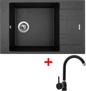 Granitový dřez Sinks VARIO 780 Granblack + Polo GR G6530