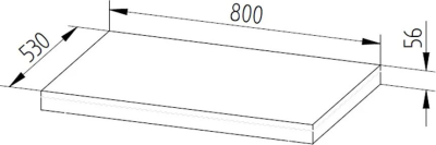 Mereo Ponte, koupelnová deska pod umyvadlo 140 cm, dub Kronberg CN253DK