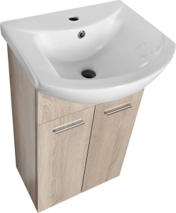 Aqualine ZOJA umyvadlová skříňka 41, 5x74x25, 3cm, dub platin 51144