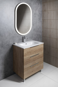 Sapho PARGA oválné zrcadlo s LED osvětlením 60x100cm PG600