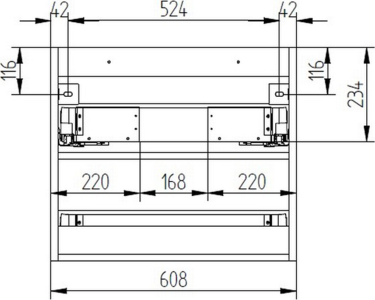 Mereo Aira, koupelnová skříňka 61 cm, Multidecor, bílá perlička CN790SBIEL