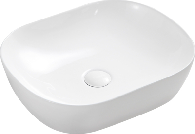 Mereo Umyvadlo na desku bez přepadu, 465x375x115 mm, kulaté, keramické - pro zaslání na paletě UC473812O