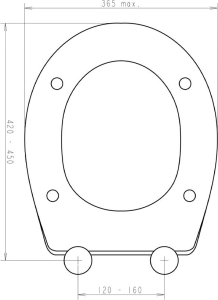 Mereo WC sedátko pro VSD74 CSS117 (3556)