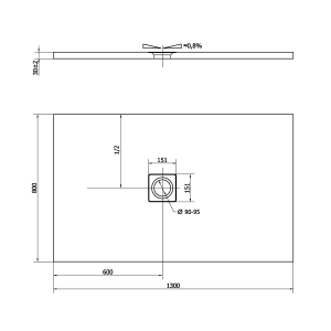 Polysan FLEXIA vanička z litého mramoru s možností úpravy rozměru, 130x80cm, bílá mat 72899MAT