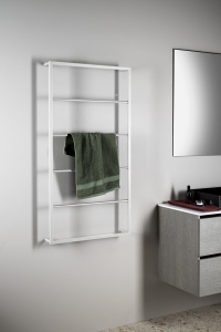Sapho SKA nástěnný sušák ručníků 600x1150x100mm, bílá mat SKA512