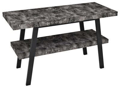Sapho TWIGA umyvadlový stolek 130x72x50 cm, černá mat/štípaný kámen VC453-130-9
