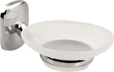 Aqualine RUMBA mýdlenka, mléčné sklo, chrom RB102