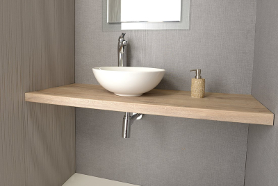 Sapho AVICE deska pod umyvadlo 130x50cm, tl.5cm, dub Rover AV134