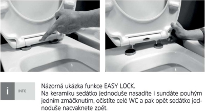 Mereo WC závěsný klozet vč. sedátka CSS114S VSD74S