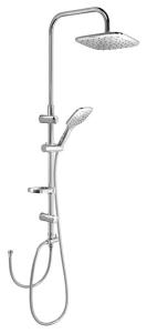 Aqualine KERA sprchový sloup s napojením na baterii, chrom SL430