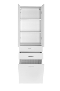 Aqualine ZOJA/KERAMIA FRESH skříňka vysoká s košem 50x184x29cm, bílá 51293