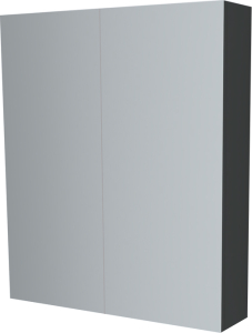 Mereo Koupelnová skříňka zrcadlová 80 cm, galerka, 2 x dvířka, Multidecor, Šedý antracit CN798G82SEAN