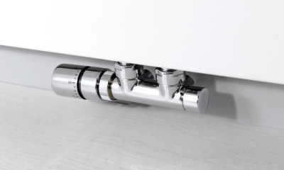 Sapho TWIN připojovací sada ventilů termostatická pro středové připojení, levá, chrom CP3012S