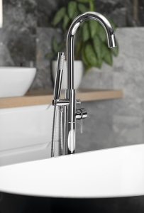 Aqualine CETO vanová baterie s připojením do podlahy, chrom BV357