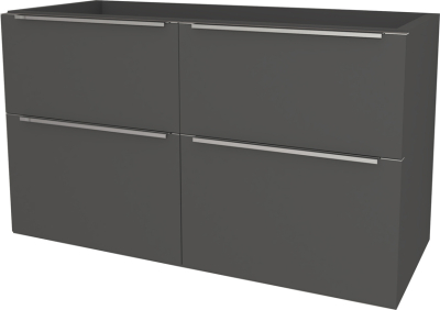 Mereo Mailo, koupelnová skříňka 121 cm, chrom madlo, Multidecor, Šedý diamant CN593SSEDD