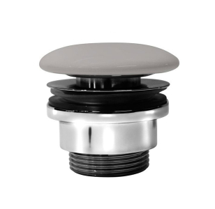 GSI GSI umyvadlová výpust 5/4“, neuzavíratelná, keramická zátka, 5-65mm, tortora mat PVC05