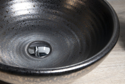 Sapho ATTILA keramické umyvadlo, průměr 43cm, metalická měď DK010
